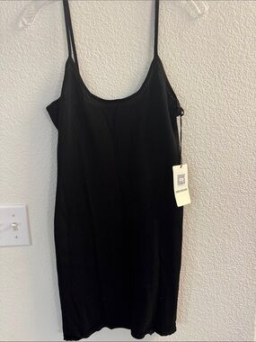 Zadig & Voltaire Memoha Black Spaghetti-Strap Slip Dress
